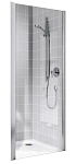 CADA XS CK TWD 02520 VPK Боковая стенка для комбинации с дверью 220-270/2000, профиль серебро/глянец + стекло прозрачное ESG с покрытием CADAClean 250_100_Array